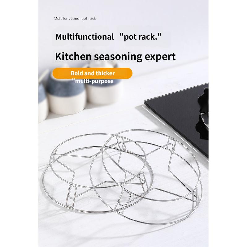 Stainless Steel Countertop Pot Rack Anti-Scald Heat Insulation Pot Mat