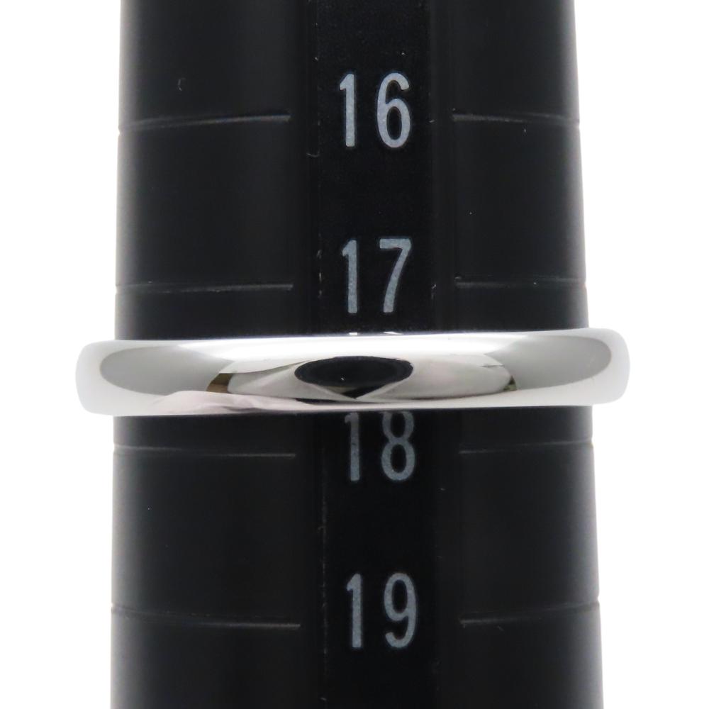 Używane TIFFANY&Co. Pierścionek Klasyczna obrączka UE#57.5 Platyna Pt950 4.8g Platyna prosta