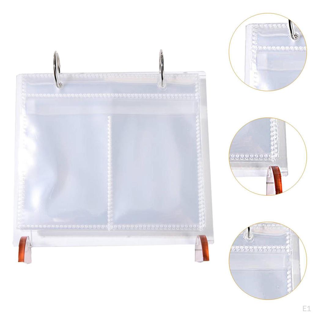 Acrylic Display Holder for Tabletop with 17 Sheet Folders Signs
