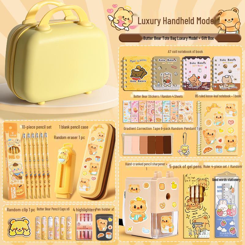 Butter Bear Stationery Set: Creative Back-to-School Gift for Kindergarten and Primary Students