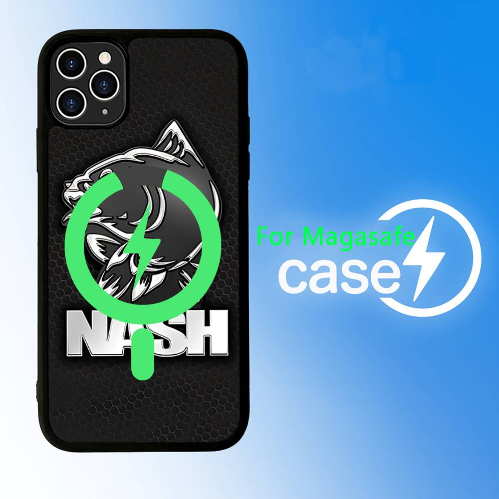 N-Nashs Angel-Logo Für Magsafe Magnetische Hülle Für IPhone 17 Air 16 15 14 13 12 11 Pro Max Plus Kabelloses Laden