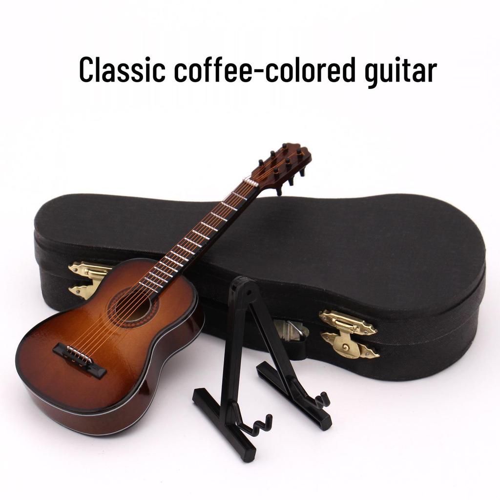 Mini Cutaway Classical Guitar Figurine - Folk Doll Instrument for Birthdays, Graduations, or Christmas Gifts for Adults