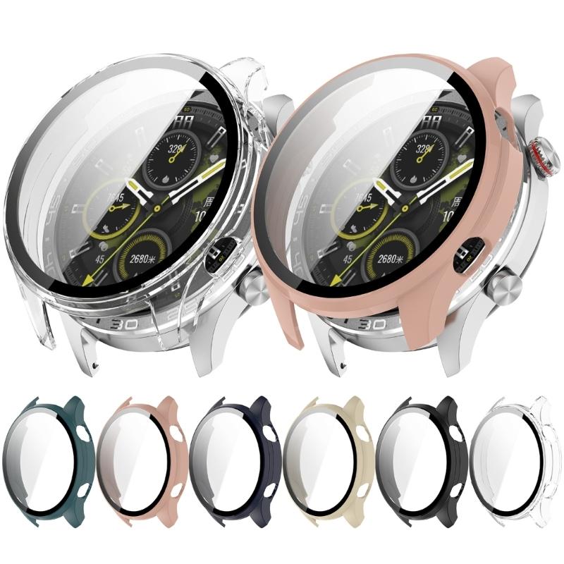 Integrated Screen Protector Frame Protectios Case for Watch 5 Professional Smartwatch PC Tempered Glass Cover