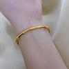 1pc Titanium Steel Gold Bracelet, Fashionable Classic Style, Stainless Steel Bracelet,Inlaid With Zircon,For Womens Daily Wear