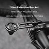 ROCKBROS Bicycle Computer Holder Bracket IGPSPORT Garmin Wahoo Computer Lightweight Aluminum Alloy Bracket Stem Adjustable Mount