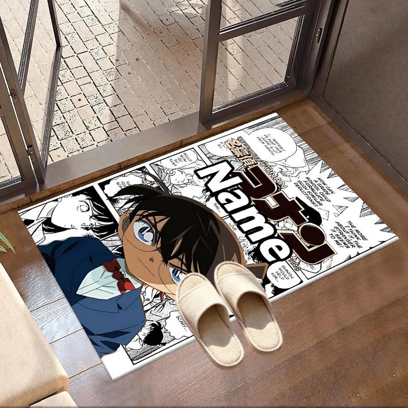 Custom Name Personalized Anime Print Carpet, Versatile Home Decor Rug, for Playroom, Apartment, Balcony, Entryway, Hallway Gift