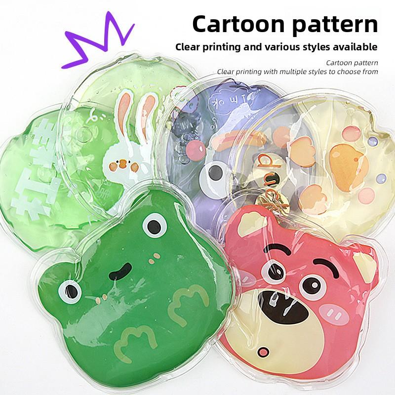 Winter Self-heating Cartoon Hand Warmer Carry Cute Round Break Hot Water Bag Can Be Reused
