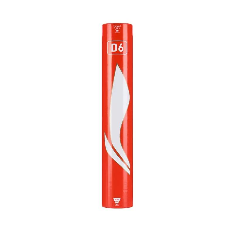 Li Ning D6 Duck Feather Shuttlecock 12 Pack Duck Feather Match Ball Shuttlecocks AYQR030-10