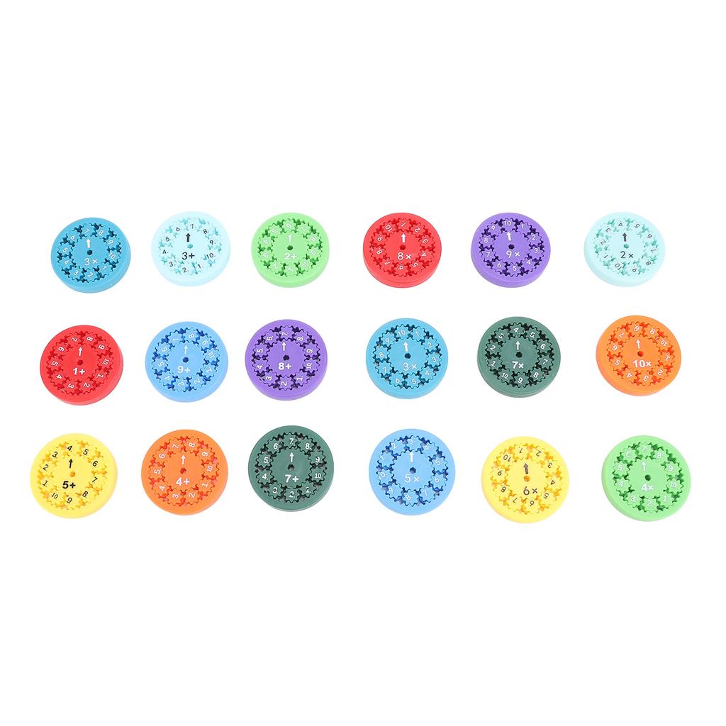 18PCS Math Fact Fidget Toy PC Multiplication and Division Math Learning Educational Toy for Kids
