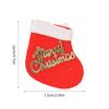 30 Pcs Plush Doll Socks Christmas Tree Pendants Christmas Tree Decorations Ornaments Set Lovely Santa Hanging Ornaments