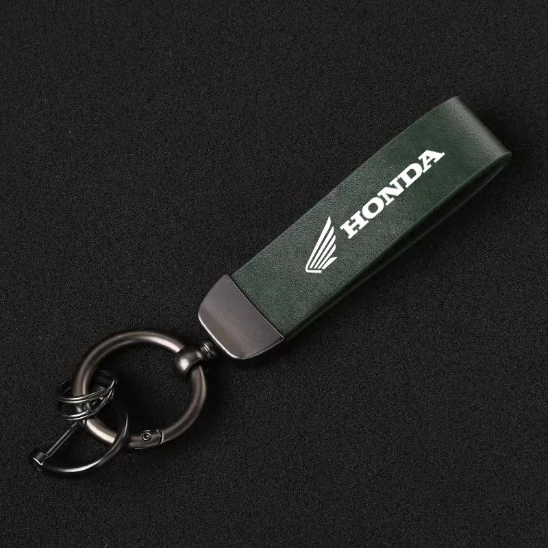High-Grade Leather Motorcycle Keychain Keyring For Honda CBR 125R 954 600 650F 650R 1100XX 1000F CBR 600RR 1000RR AccessoriesOW3