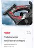 Remote Control Foam Glider Fighter Model - Children's Fixed-Height Quadcopter Toy