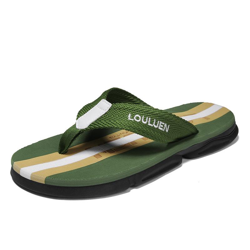

Flip-flops men s non-slip summer wear beach wear-resistant sandals men s new outdoor casual pinch slippers tide 44
