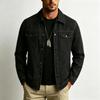 Men's Full Print Lapel Collar Jacket Vintage for Fall Winter Daily Wear