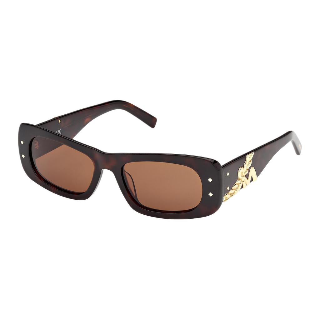 MCM Exquisite Elegant Design Rectangular Sunglasses Unisex Sunglasses Tortoiseshell MW0032-52J