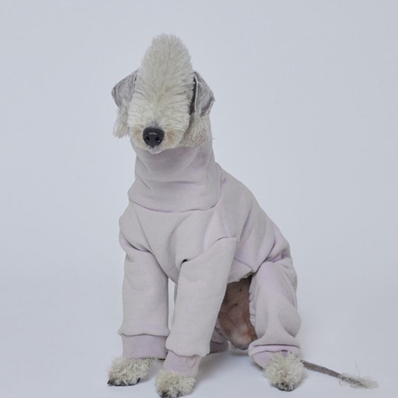 Heart Earth Art Signature Embroidery Jumpsuit - Powder