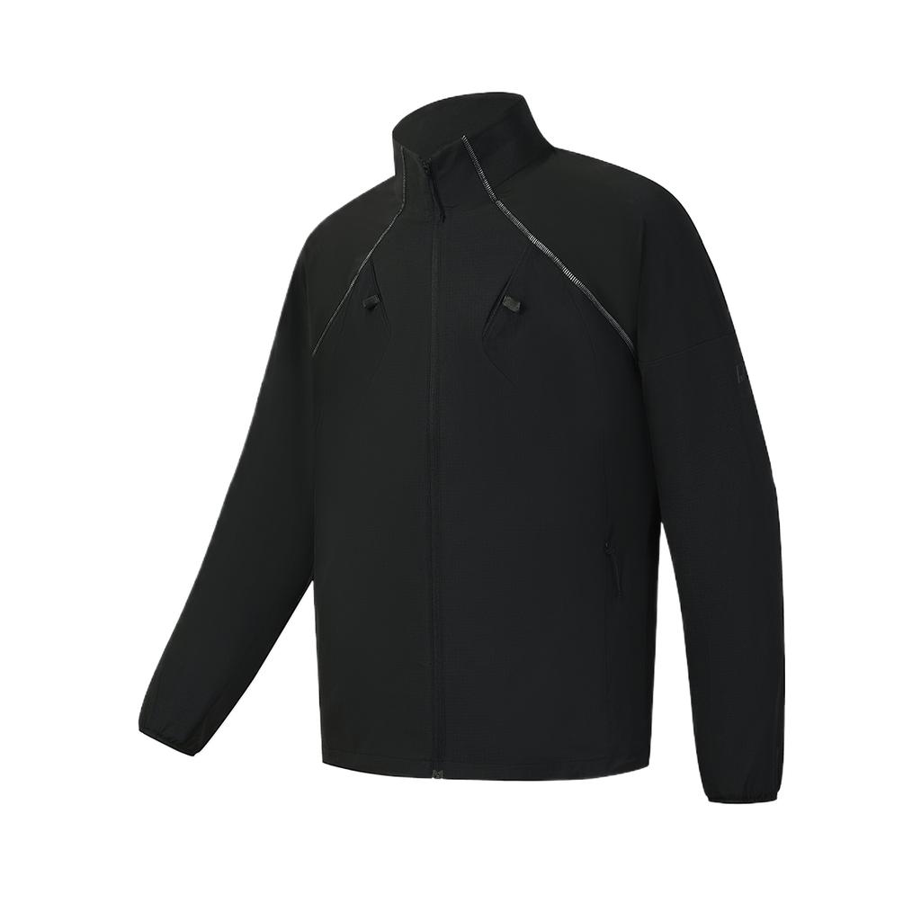 Fila Long Sleeve Stand Collar Solid Woven Jacket Men Jackets A11M621715F-BK