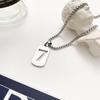 Lucky 7 Stainless Steel Unisex Necklace: Versatile Simple Harajuku Style, Titanium Chain, Fade-Resistant