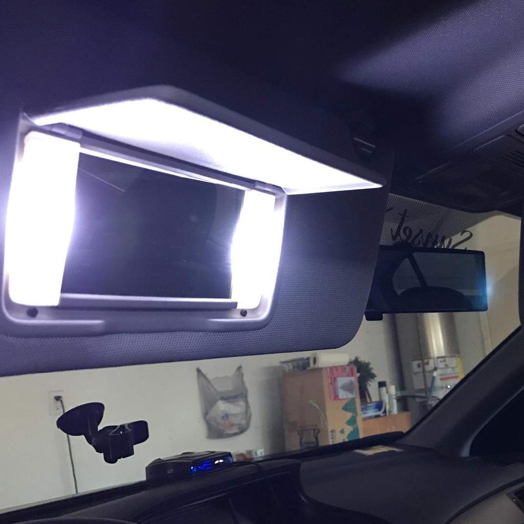 NAKOBO T6.3x30 LED Vanity Lamp (28-30 Universal) for Car 3 Row 5050SMD White 2 Pack