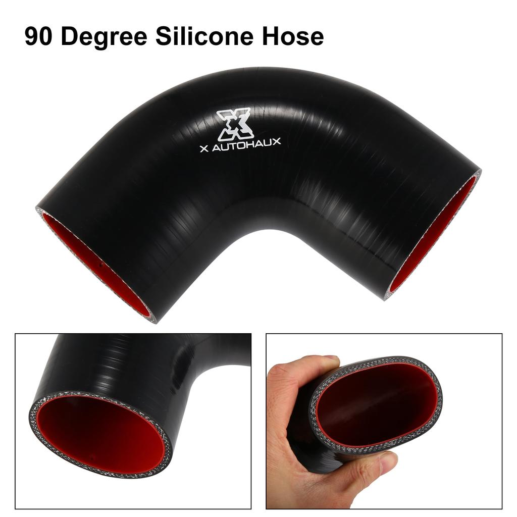 X AUTOHAUX Silicone Hose, Silicone Pipe, Radiator Hose, Inner Diameter 2.5 inches (63 mm),