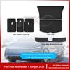For Tesla New Model Y Juniper 2025 Leather Trunk Mats Rear Seat Back Protector Pad Backrest All Weather Liner Pet Anti-kick Pad
