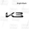 Creative Car 3D Metal K3 K5 K8 Logo Emblem Fender Rear Trunk Door Bumper Sticker For Kia Forte Ceed Cerato Rio Picanto Decor UD6