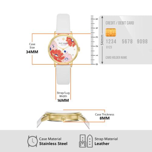 Kate Spade New York METRO KSW1826 Women's Watch, White