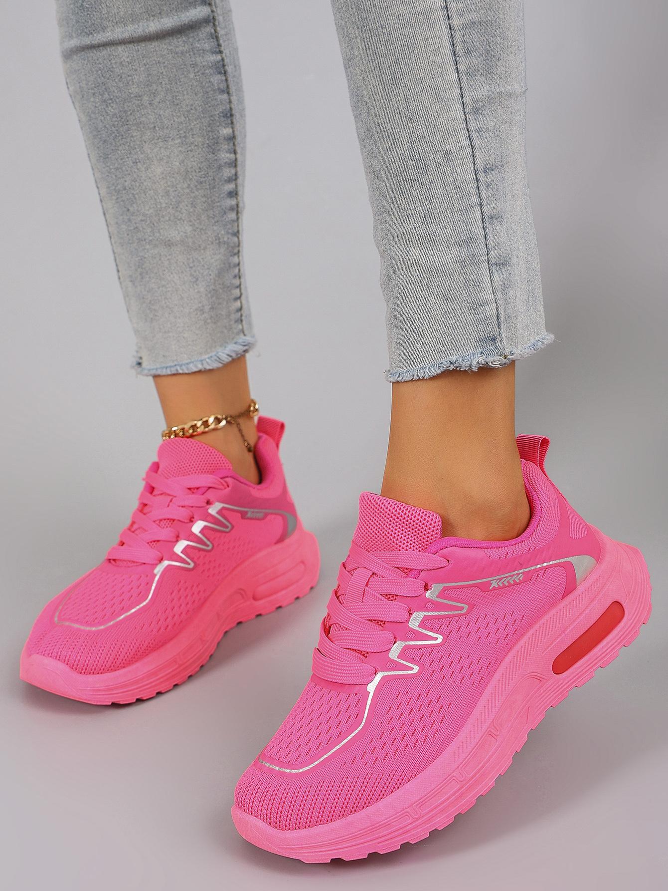 

Spring And Autumn New Product Women S Candy Color Simple, Comfortable, Breathable, Wear Resistant Lace Up Sports Shoes 37