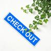 Street Sign Warning Plaque: Check Out Aluminium Decorative Sign (15.7×3.94 Inches) for Wall Decor;blue Design Suitable for Office, Outdoor & Indoor