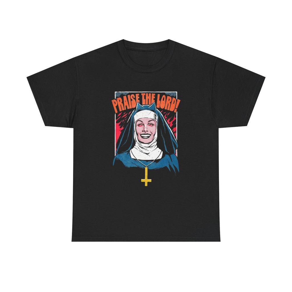 Praise The Lord Demon Eyes Graphic T-Shirt Unisex Heavy Cotton Tee NEW