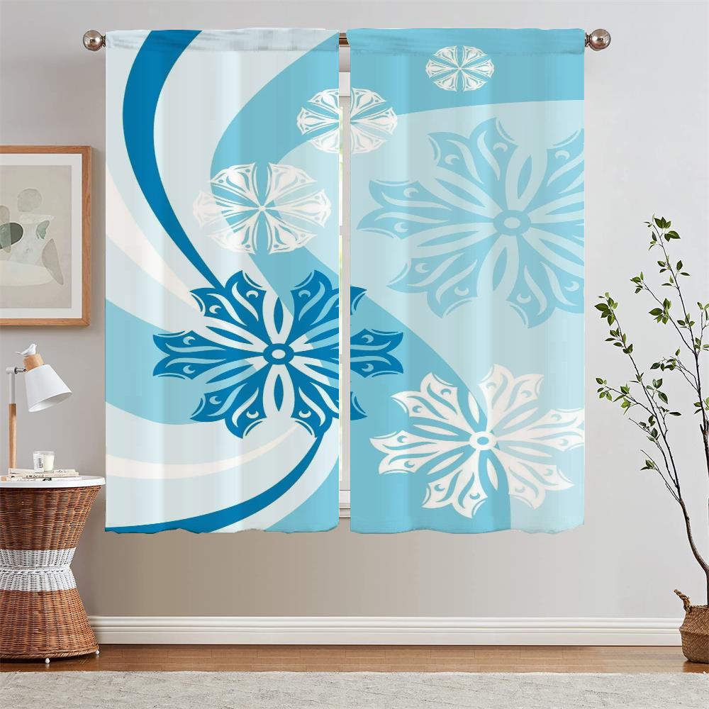 

Снежинка затемняющие шторы для гостиной украшения затемняющие шторы 2 шт комплект оконные прозрачные шторы салон 2 шт жалюзи W50xH70cmx2pcs-CL