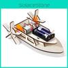 Simulated Electric Ship Model Wooden Assembly Material Children Puzzle Toy For Kids Stem Learning And Handson Education