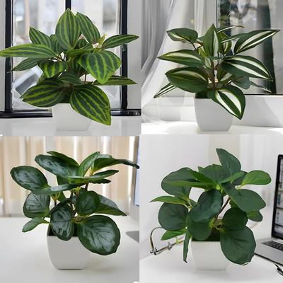 Künstliche Pflanzen Bonsai Simulation Topfpflanzen Kunstblumen Tisch Topfschmuck Heim Büro Hotel Gartendekor