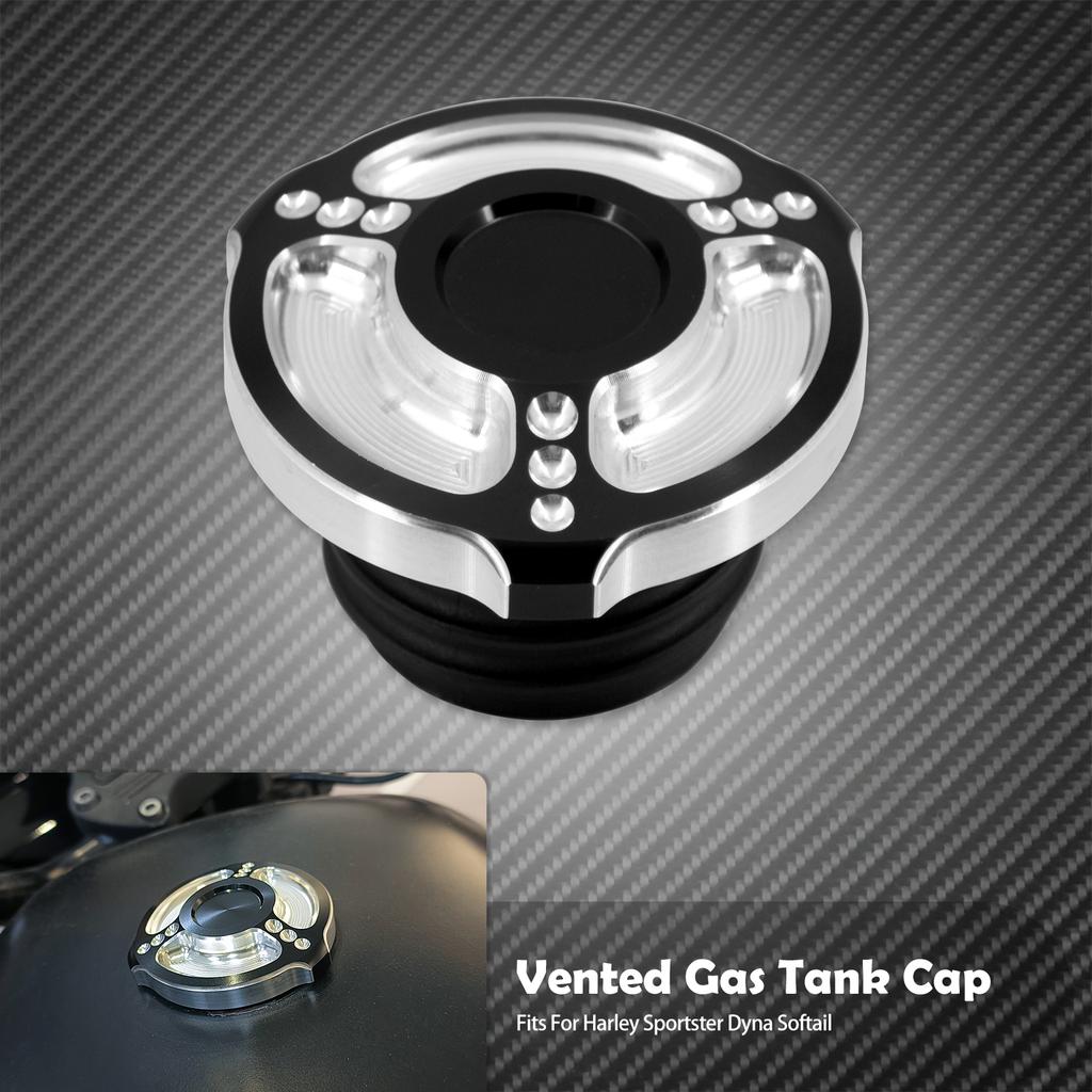 Motorcycle Gas Cap Metal Fuel Tank Right-hand Thread Oil Tank Cover For Harley Sportster XL 883 1200 Softail Breakout Dyna FLHR Fuel Tank Caps3