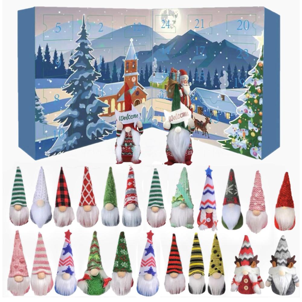 24 Grid 2025 Christmas Dwarf Surprise Blind Box Dwarf Arrival Festival Calendar Gift Christmas Dwarf Doll Countdown Calendar