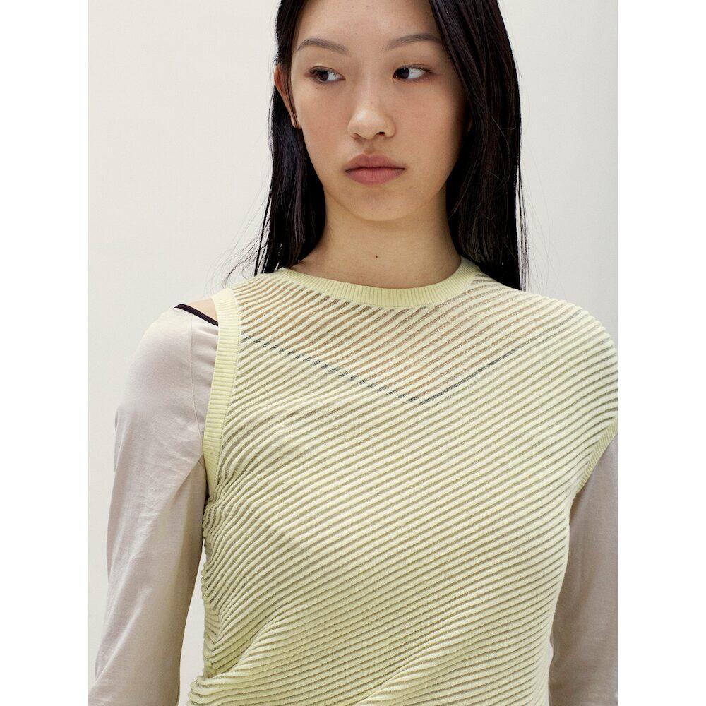 Anggae Unbalanced Twill Knit Lemon