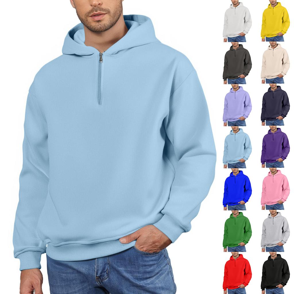 Men's Fleece Hoodie Casual Long Sleeve Sweatshirt