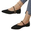 New Women's Shoes with A Flat One-strap Shallow Opening and Pointed Toe Devotion