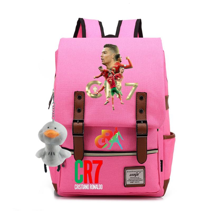 Modischer Anime CR7 Teenager Schüler Schultasche Herren und Damen Freizeit Rucksack