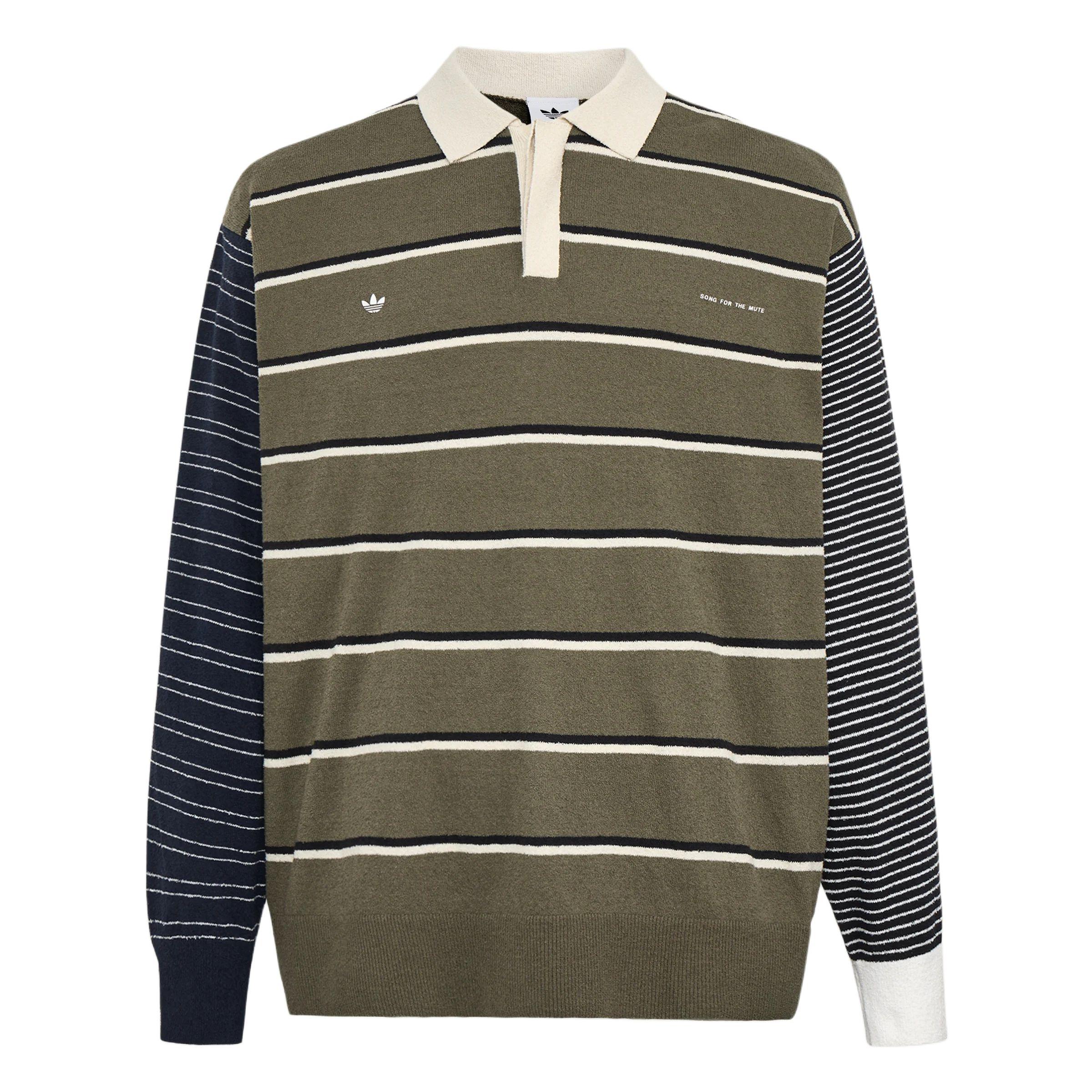 adidas x SFTM 007 Long-Sleeve T-Shirt Asia Sizing Olive Strata Alumina Black Men s KS1343 L