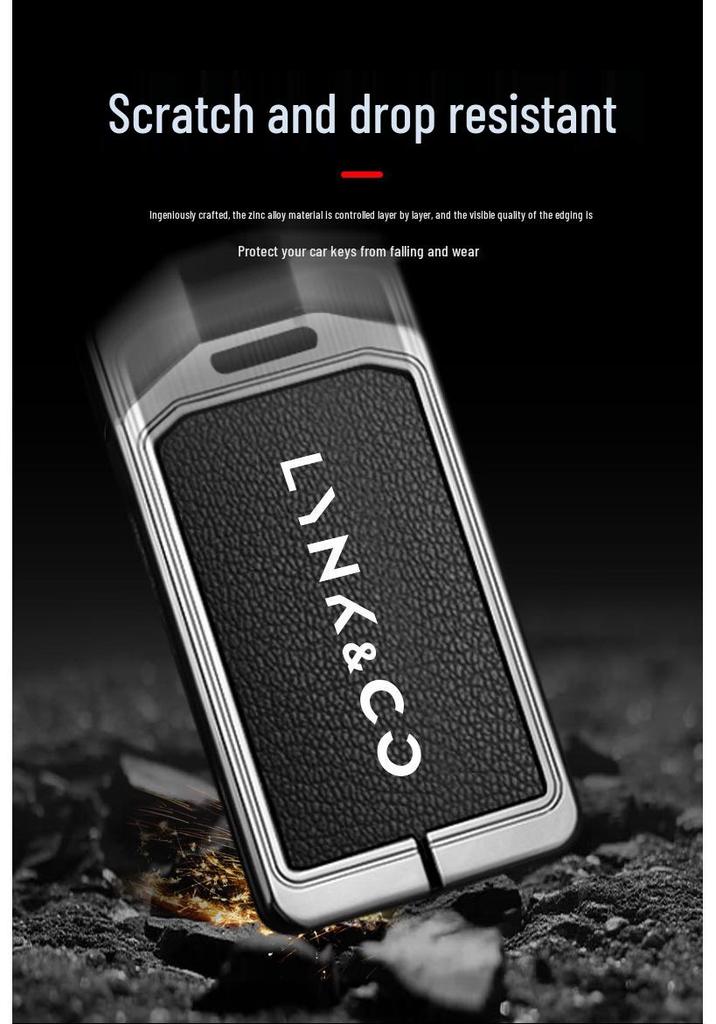 LYNK & CO Card Key Case for 08: Z10/Z20 Buckle, Full Protective Shell for Models 05/06/07/09/03