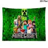 Mine World Building Wall Tapestry Aesthetic Wall Hanging Printed Fabric Blanket Decorative Tapestries for Bedroom Living Room Home Decor