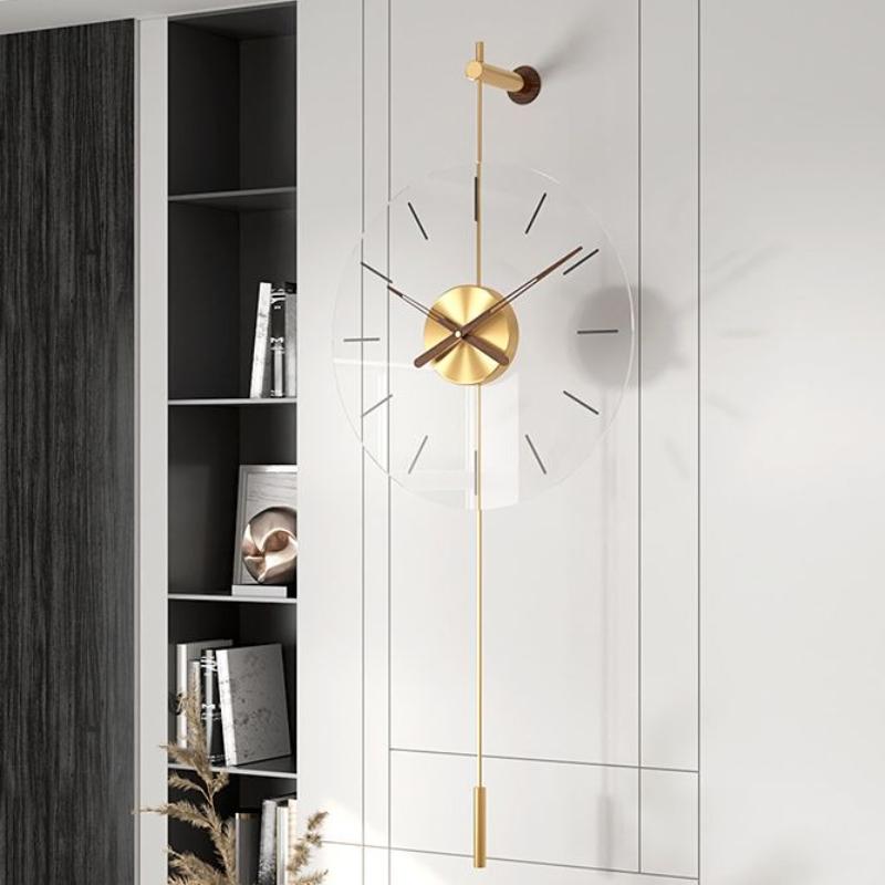 Modern Minimalist Wall Clock Acrylic Silent Large Wall Clock Nordic Luxury Round Hanging Clocks Household Decoration Accessories