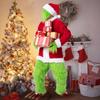 Christmas Green Hair Grinch Costume Santa Suit Party Party Play Costume