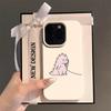 Adorable Talking Dinosaur Pair Couple Case For iPhone 17 Air 16 15 14 13 12 11 Pro Max Plus X Litchi Texture Protective Cover