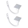 1 Pair(2 ) Curtain Tieback Metal Drapery Hold Back Hooks Stylish , White
