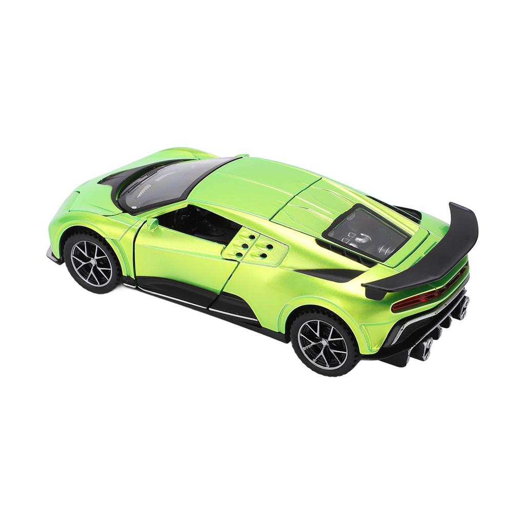 1:32 Scale Zinc Alloy Model Car Diecast Pull Back Sound Light Toy Car Model for ChildrenGreen