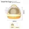 Breathable Guinea Pig Outer Basket Plastic Small Pet Travel Carrier Portable Hamster Carrier Cage