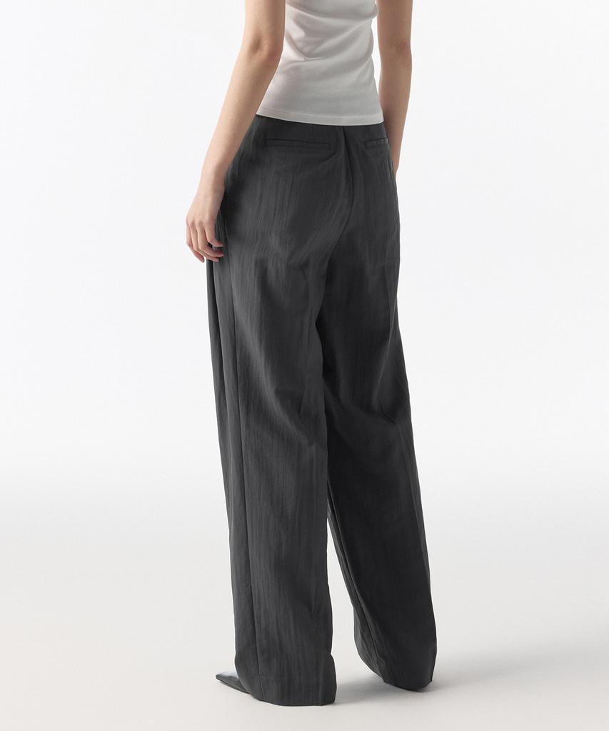MUSINSA STANDARD WOMAN Women'S Crinkle Wide Pants [Gray]