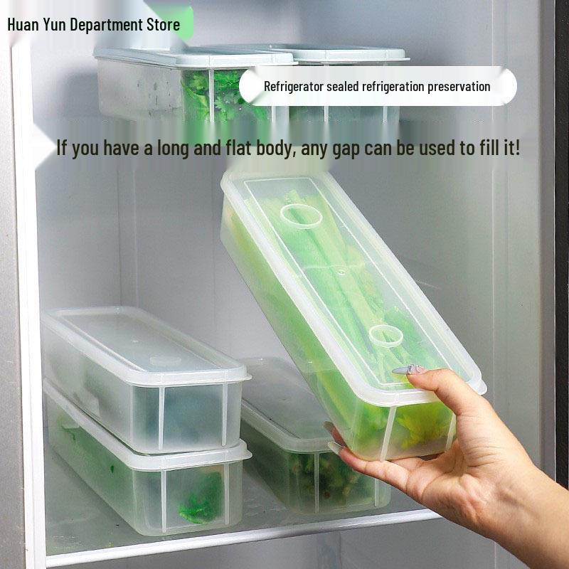 Cilantro & Scallion Fresh-Keeping Storage Box for Herbs, Noodles, Eggs & Meal Prep